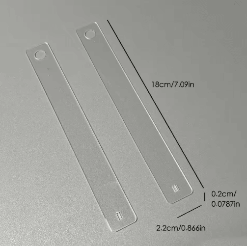 ClayMeasure Acrylic Thickness Gauge – Precision Clay Thickness Tool for Pottery