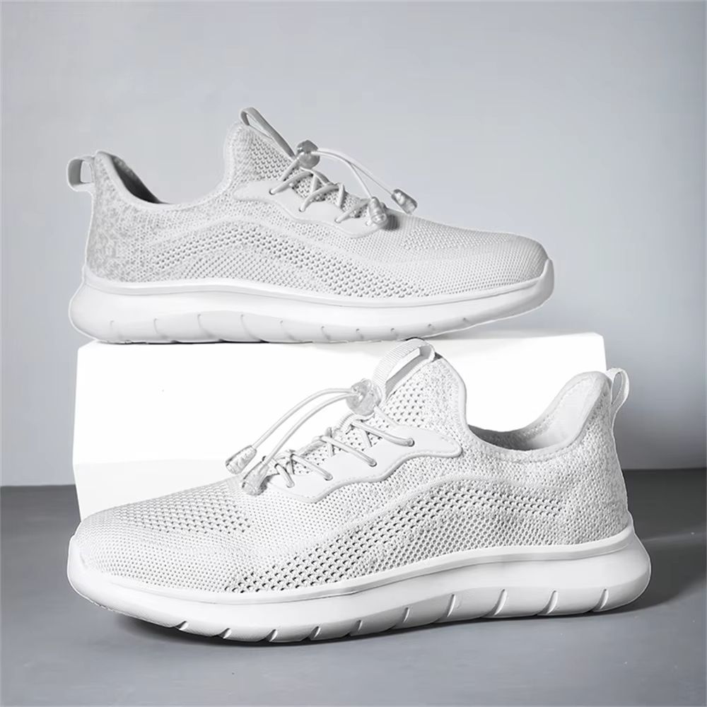 Mens Breathable Woven Sneakers – Lightweight Outdoor Running Shoes with Adjustable Buckle