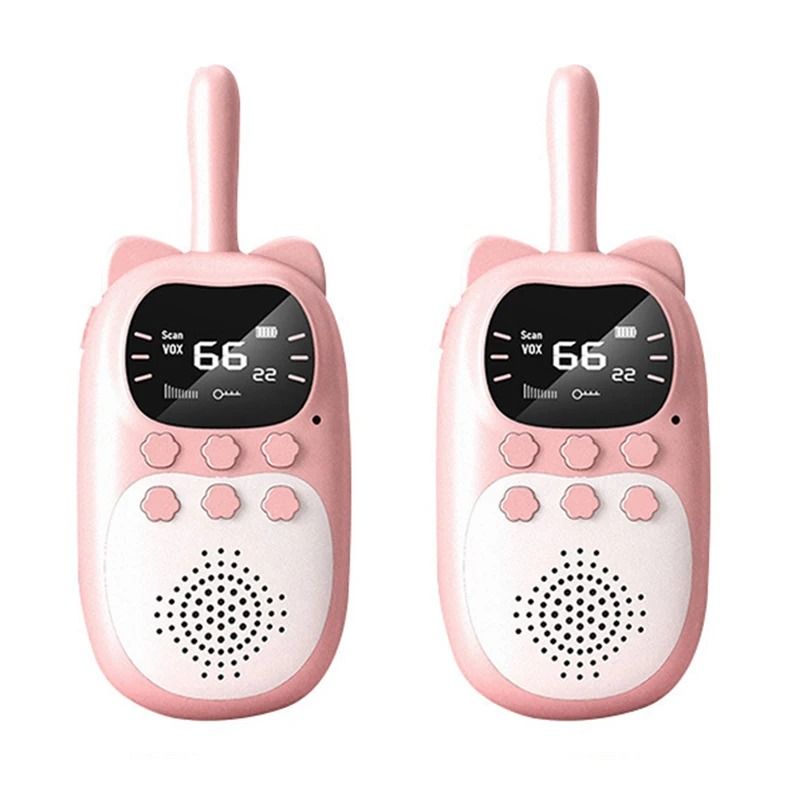 Kids Walkie Talkie Set Rechargeable Handheld Two Way Radio Toys