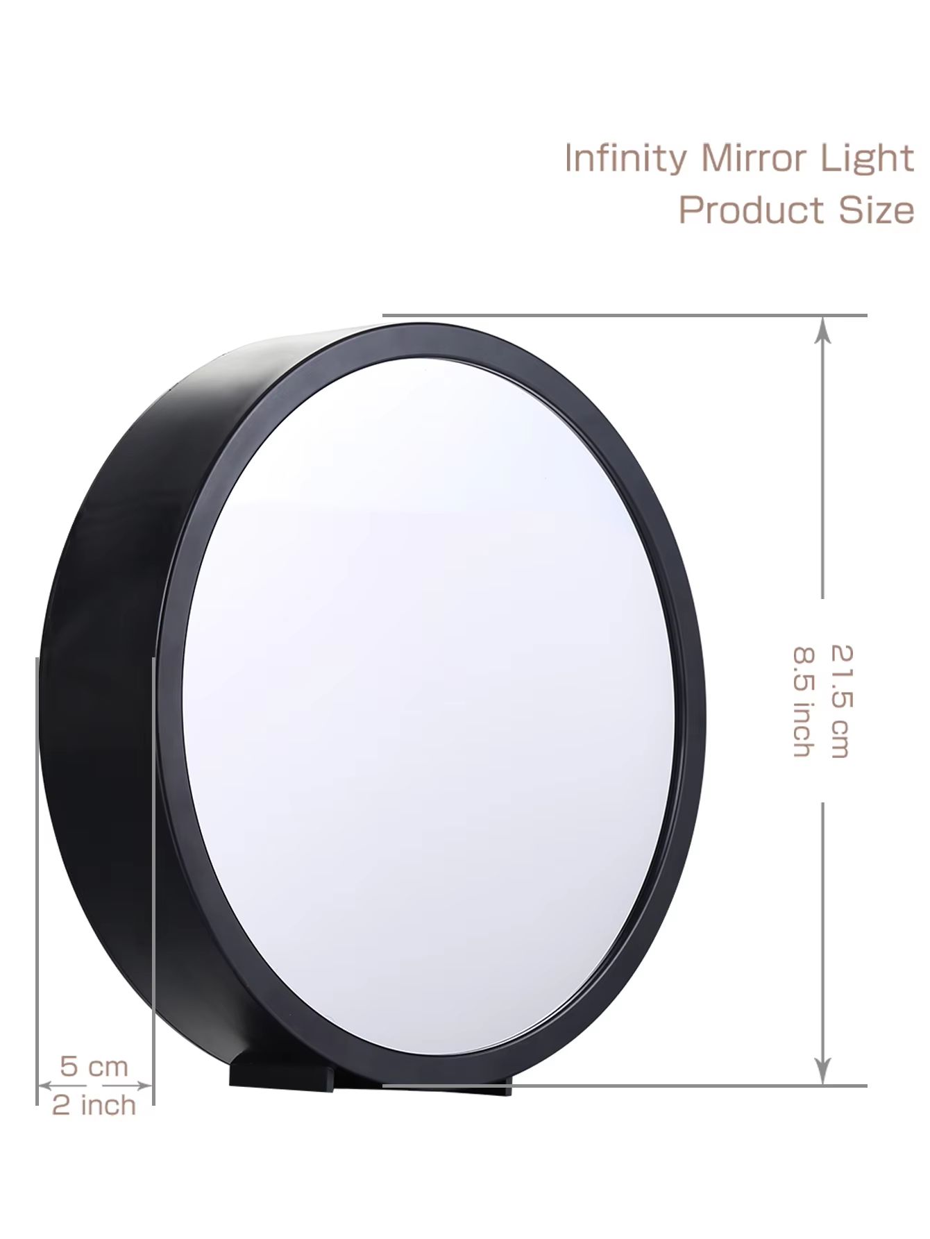 LED Infinity Mirror Light – Wall or Table Mounted Decorative Lighting