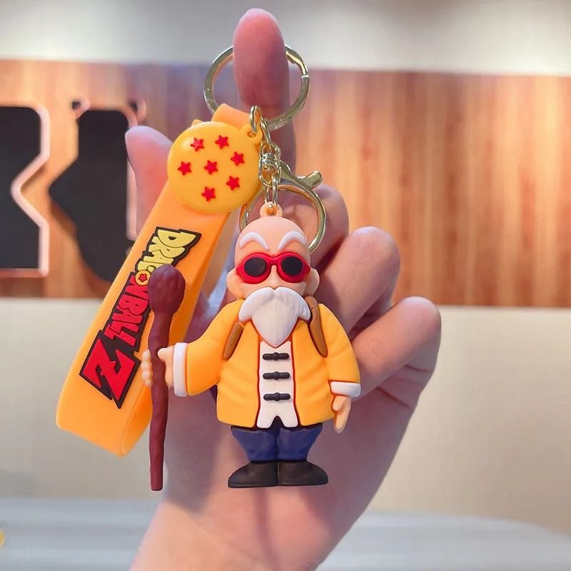 PVC Cartoon Keychain Set Featuring Popular Action Figures
