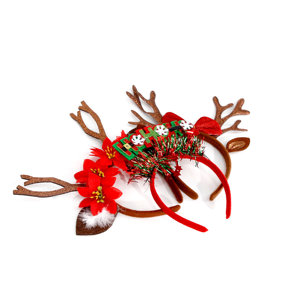 Antler Headbands, Christmas Headbands for Women, Deer Horn Christmas Headbands, Cute Hairpins