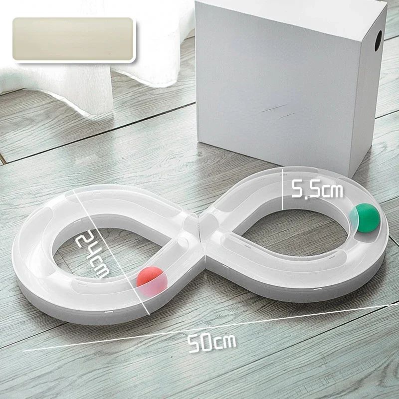 Interactive Cat Toy Turntable - Teasing Stick Tunnel Set