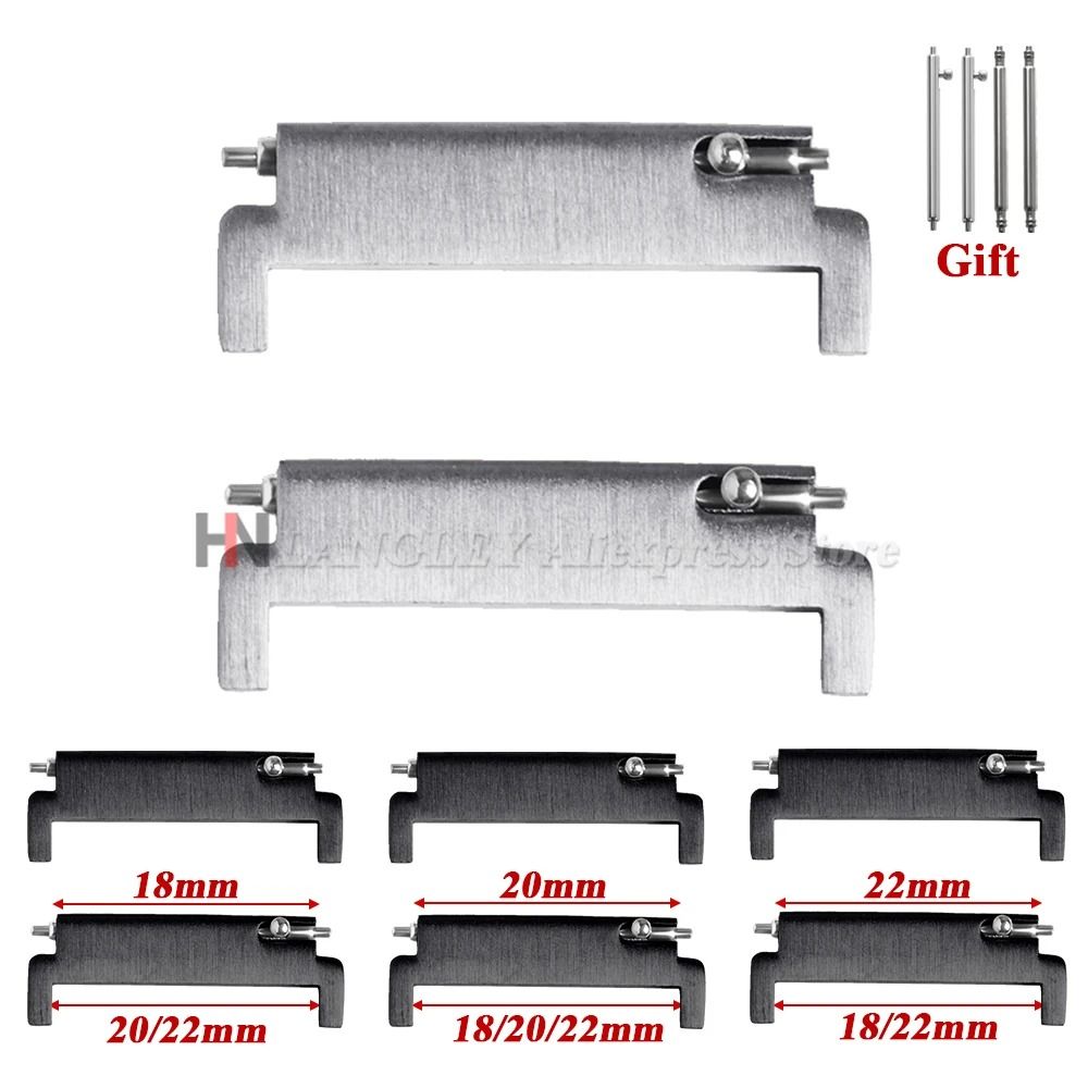 Watch Strap Adapter Quick Release Connectors for 18mm 20mm 22mm Bands