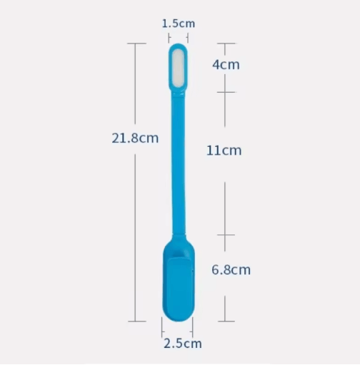 Mini Rechargeable Book Light USB Clip On Reading Lamp with Adjustable Brightness