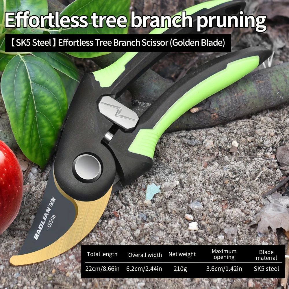 Heavy-Duty Multifunctional Garden Pruning Shears Manual Trimmer