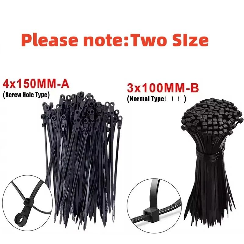 Heavy Duty Adjustable Nylon Cable Ties Organizer Straps
