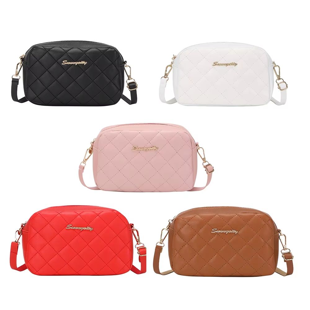 Mini Quilted Tassel Crossbody Bag with Chain Strap Stylish Women's Messenger Purse