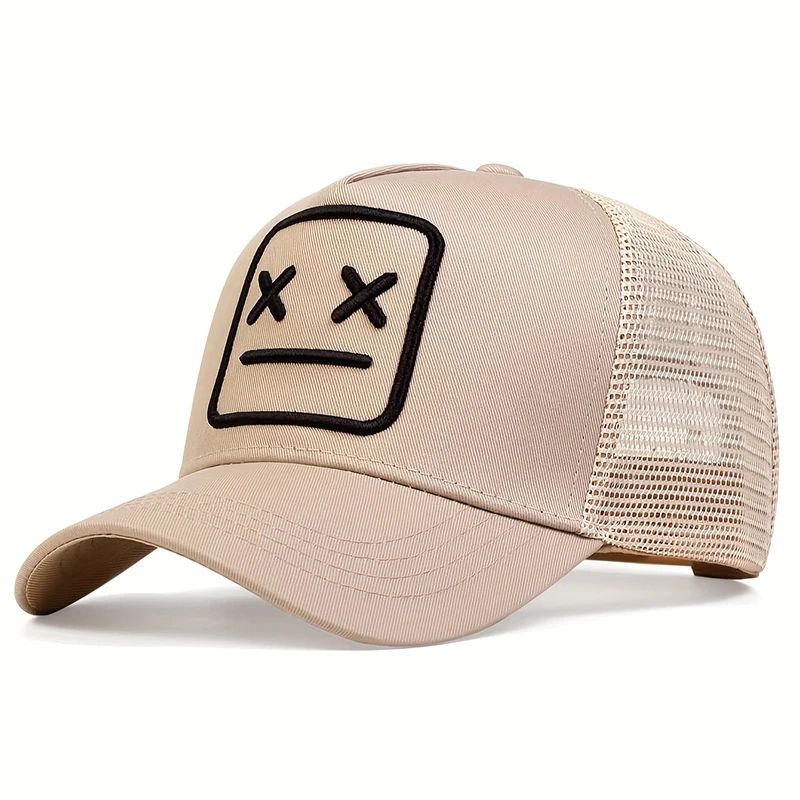 Unisex XX Embroidery Mesh Snapback Baseball Cap