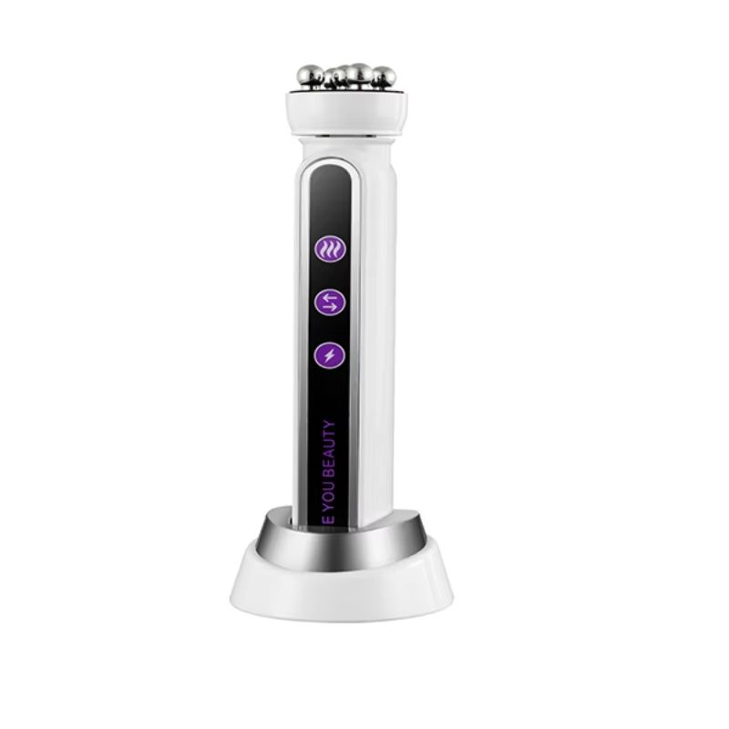 3-in-1 RF Heating EMS Facial Roller – 360° Skin Tightening & Rejuvenation Microcurrent Beauty Device