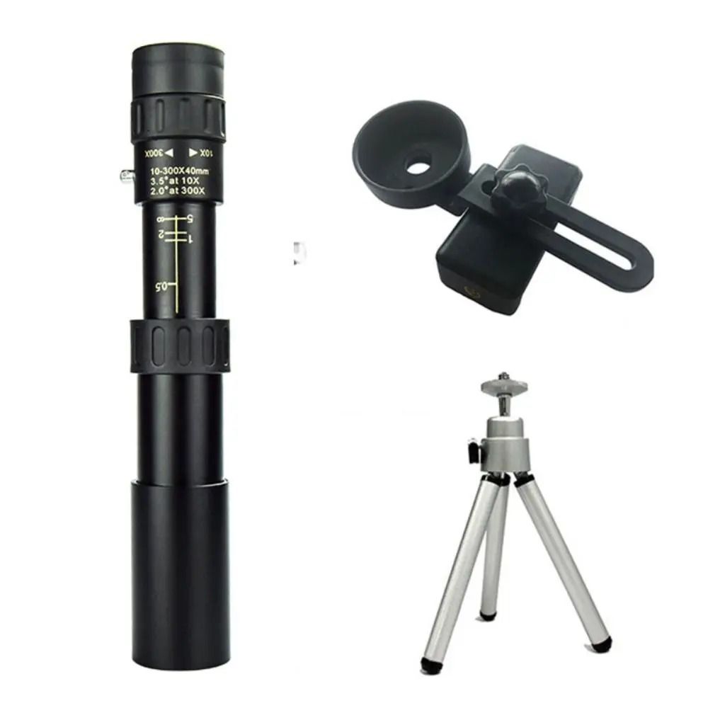 TINSOL 10–300X Portable Zoom Monocular Telescope for Photography and Night Viewing