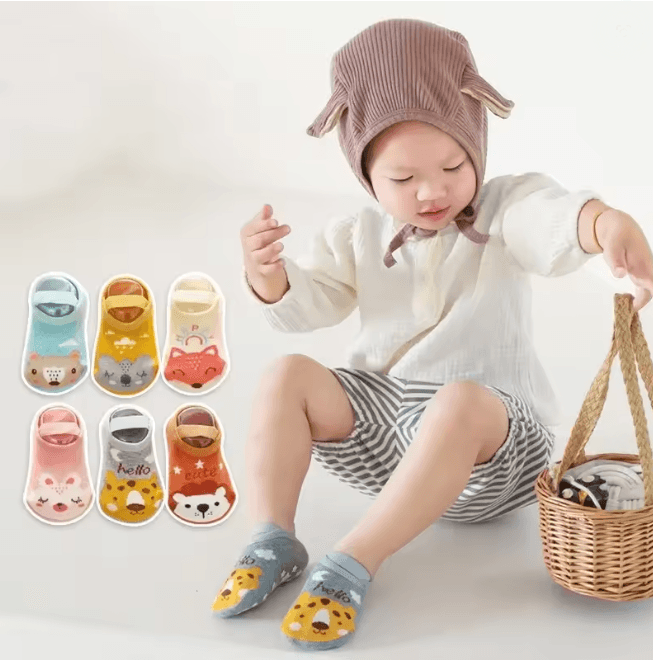 ActiveGrip Kids Trampoline Socks Soft Cotton Non Slip Ankle Socks