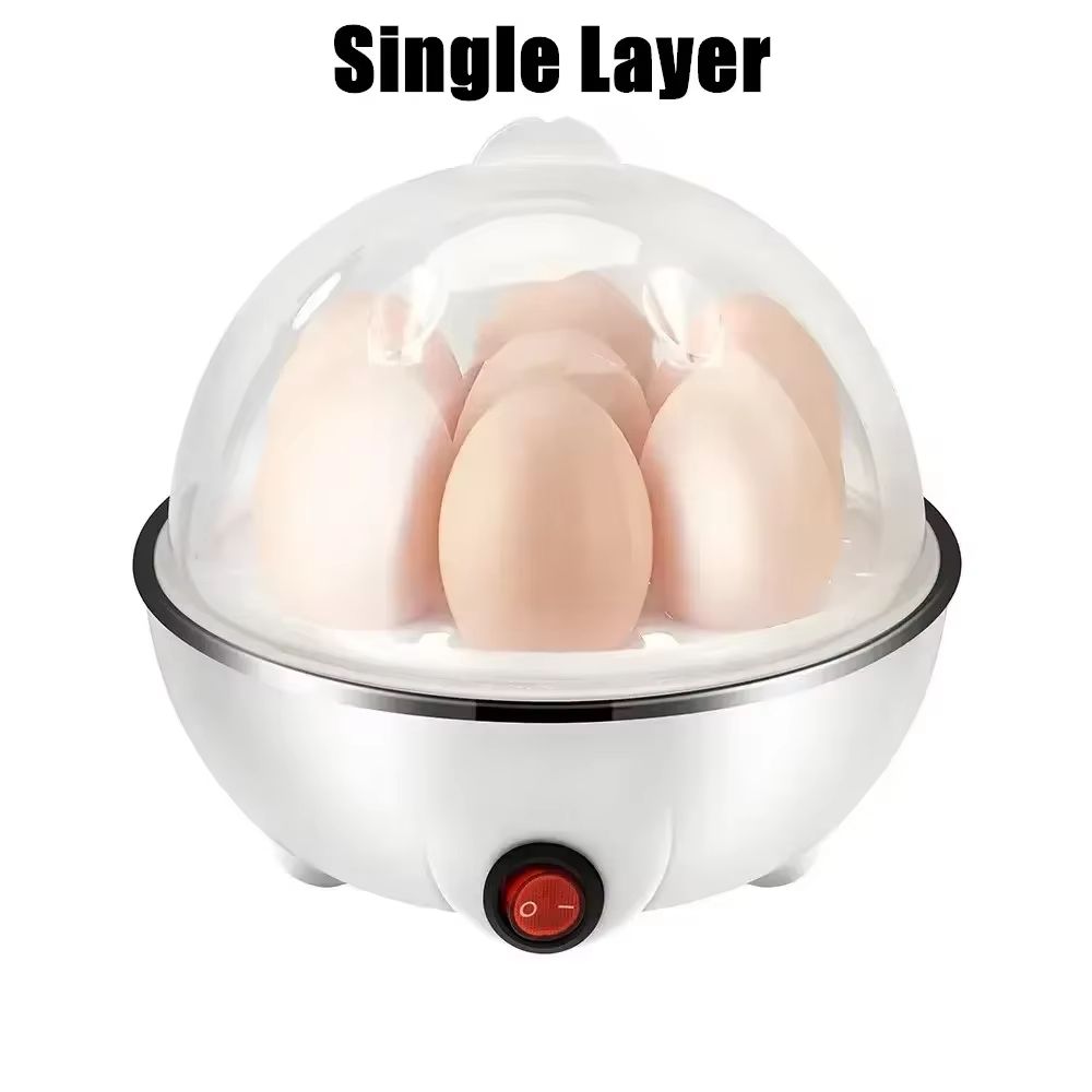 Multifunction Electric Egg Boiler & Steamer – 7 Egg Capacity with Auto-Shut-Off