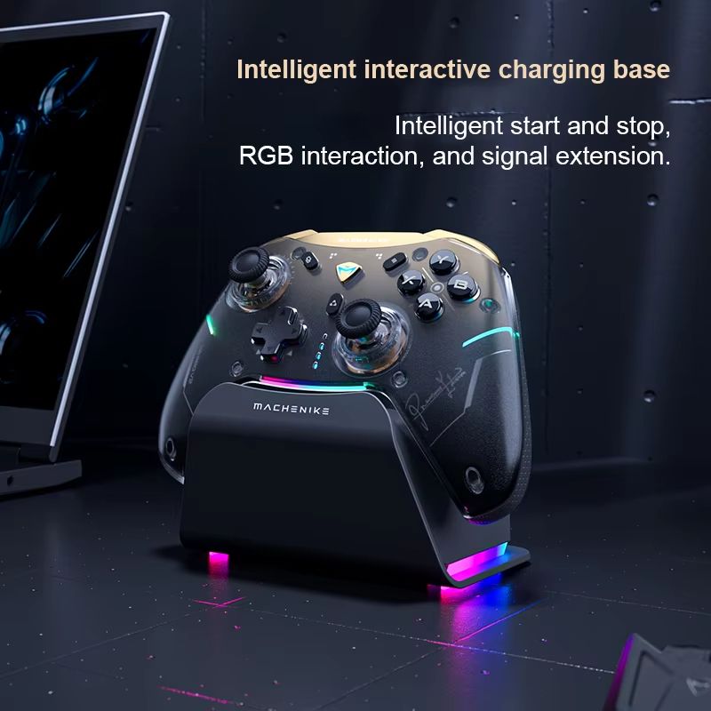 Machenike G5 Pro V2 Wireless Gaming Controller – Three-Mode Gamepad with Hall Effect Joysticks, Hot-Swap Triggers & Vibr