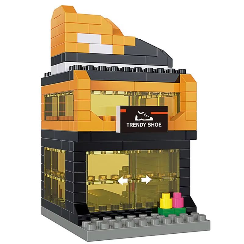 Mini City Street View 3D Building Block Set