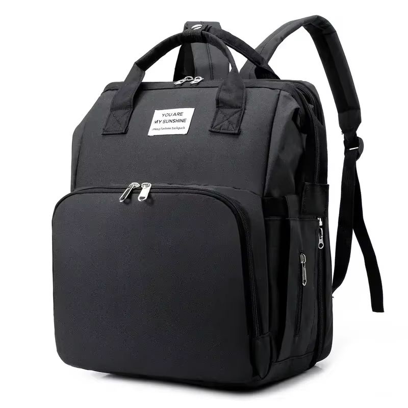 MamaEase Large Capacity Mommy Diaper Backpack with Baby Bed & Changing Mat