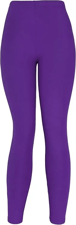 Ultra Soft Solid Brushed Basic Full Regular Plus Leggings, High Waisted Ankle Length Stretch Pants