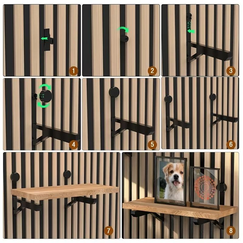 4 Piece Heavy Duty Acoustic Panel Brackets Soundproof Panel Mount Set