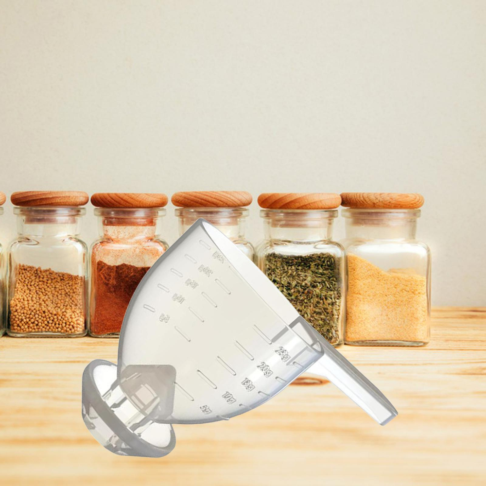 Portable Leak Proof Measuring Scoop, Convenient Kitchen Tool, Anti Overflow Spoon