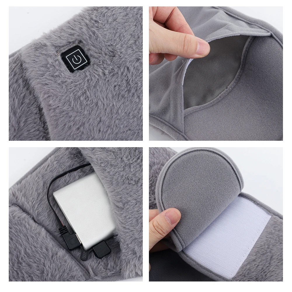 Electric Heated Waist Warmer Cold-Proof Uterus Warming Belt, USB Charging Graphene Heating