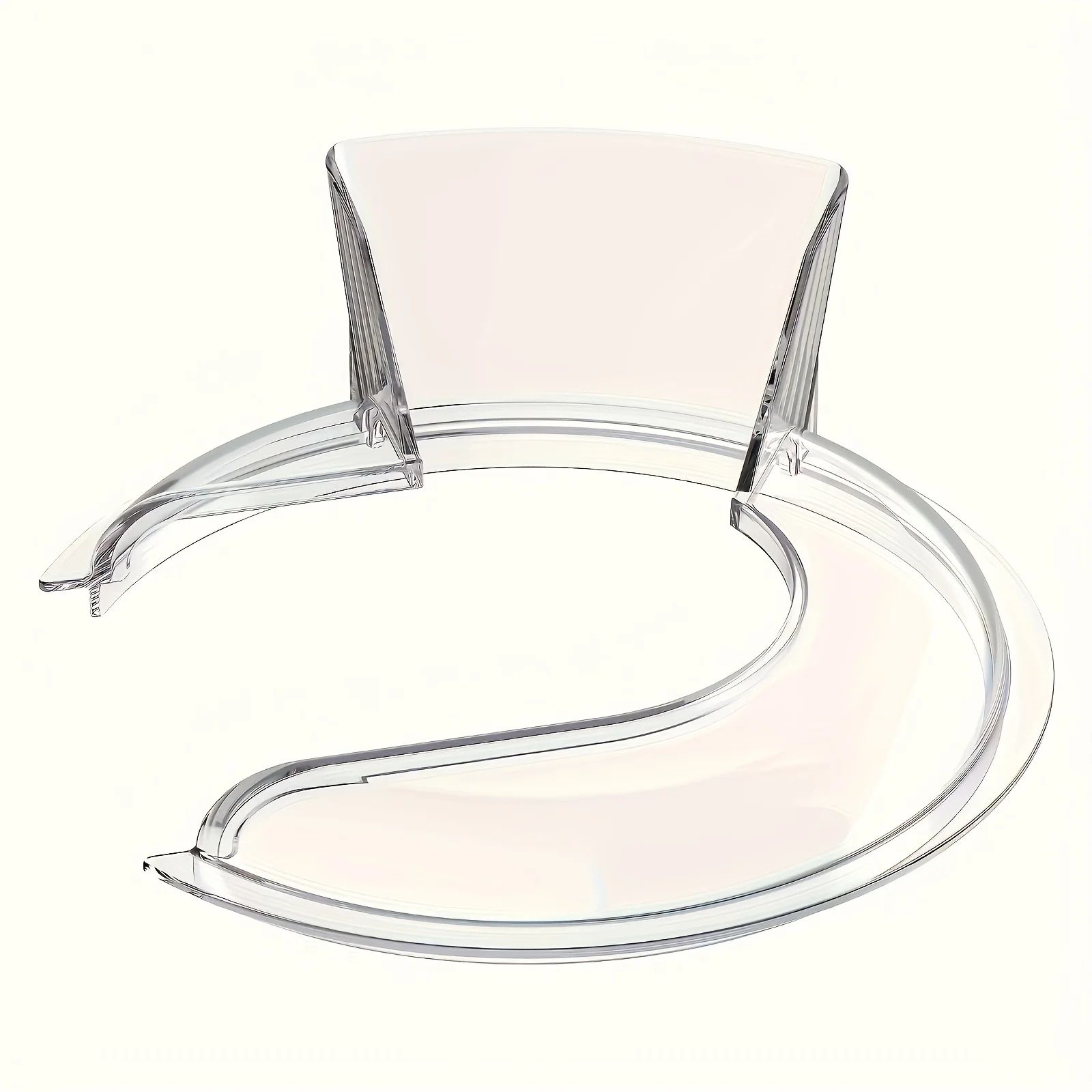 Clean-Pour KitchenAid splatter guard with Clear Chute - Precision Pouring Shield for 4.5–5 Quart Tilt-Head Stand Mixers
