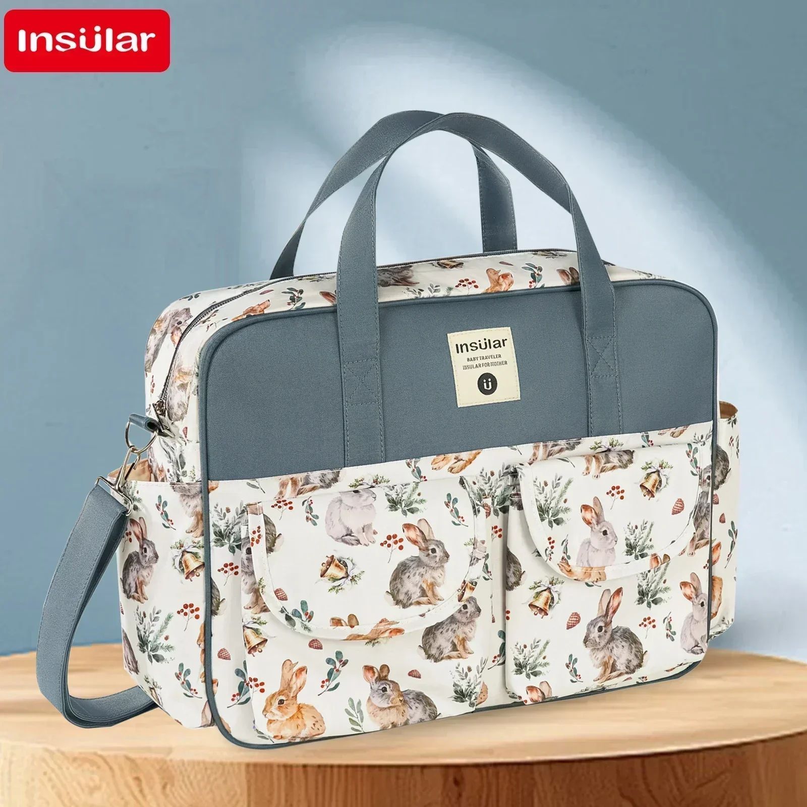 Large Capacity Waterproof Mommy Diaper Bag Messenger & Crossbody Tote