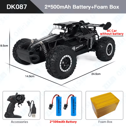 ZWN RC Off Road Car 1 16 1 20 Scale 2.4G Remote Control Climbing Vehicle with LED Lights