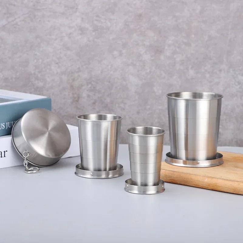Stainless Steel Portable Telescopic Folding Cup