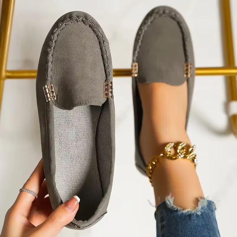 Women Casual Flat Loafers Non Slip Soft Denim Slip On Shoes Spring Autumn 2024