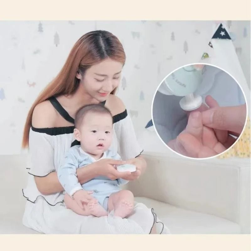 Electric Baby Nail Trimmer Kid Nail Polisher Infant Manicure Kit