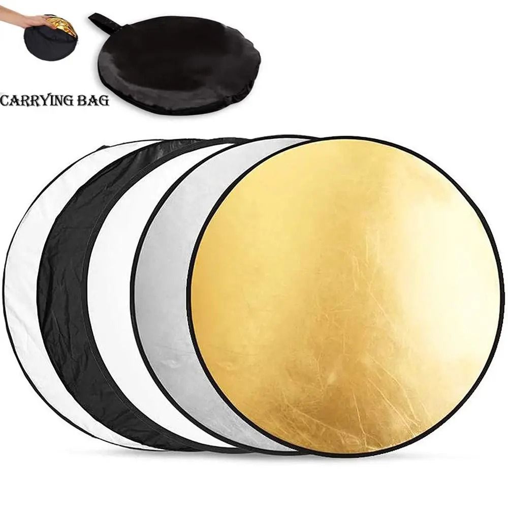 5-in-1 Professional Photography Reflector | High-Fidelity Light Diffuser Gallery for Studio & Location