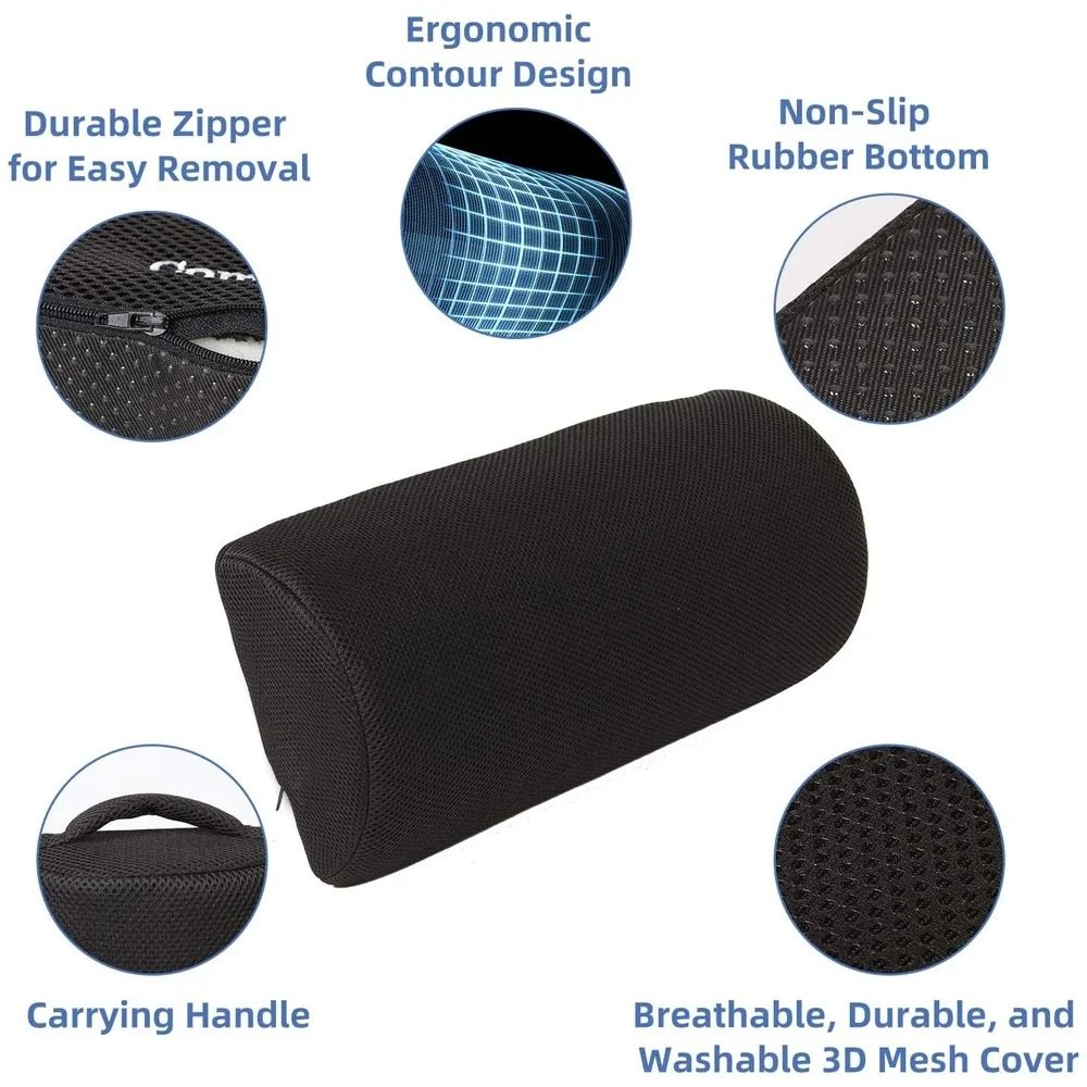Ergonomic Memory Foam Foot Rest for Under Desk Comfort