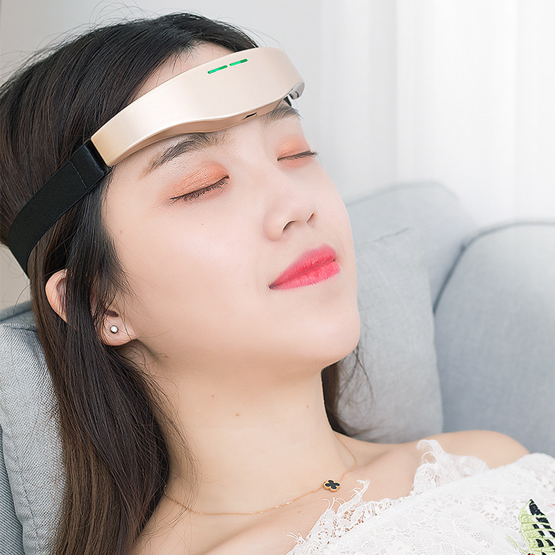 Migraine Relief Electric Head Massager, Brain Stimulator Therapy Machine for Headache, Insomnia & Stress Relief at Home