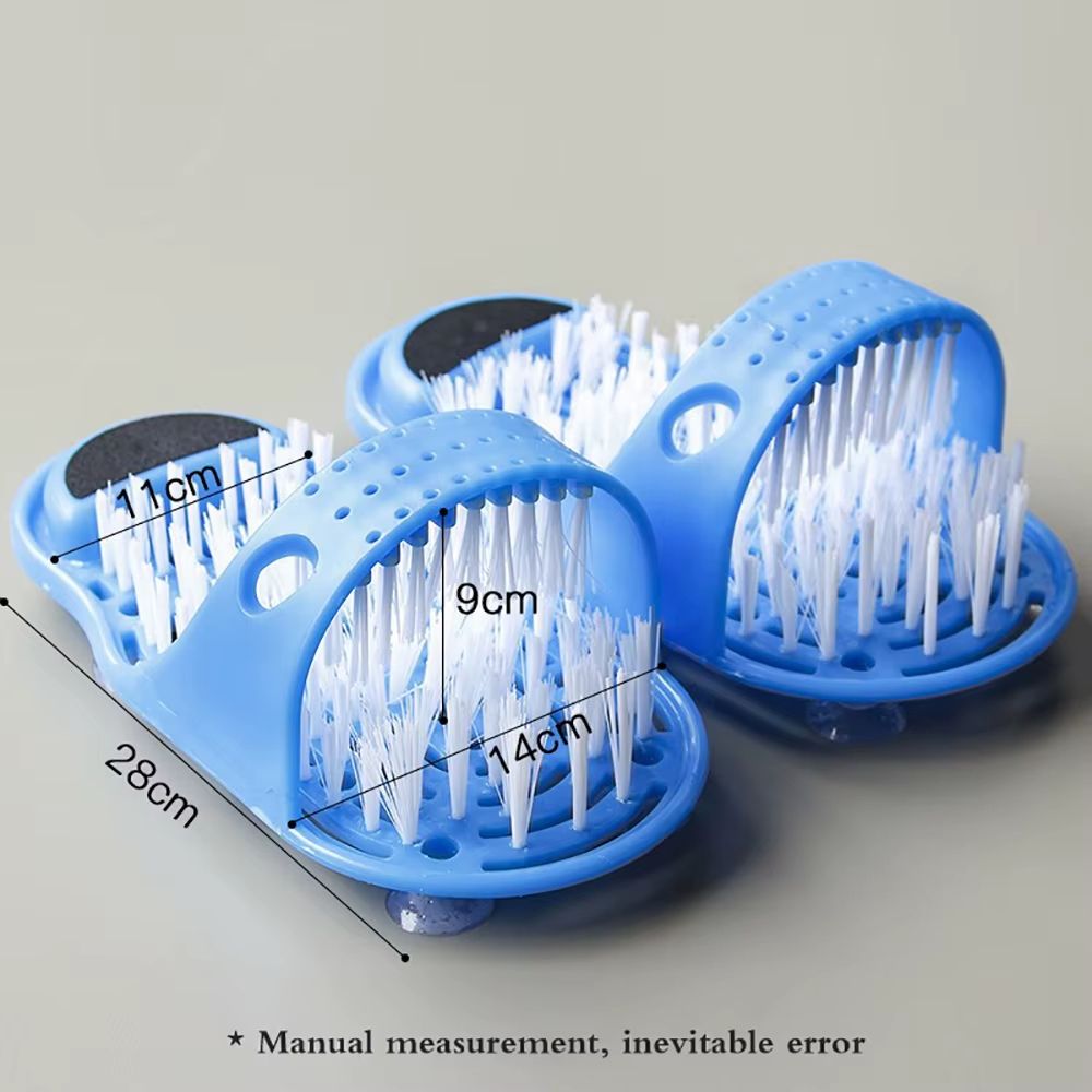 FootSpa Glide Scrubber Massager Slipper – Shower Foot Brush & Dead-Skin Remover