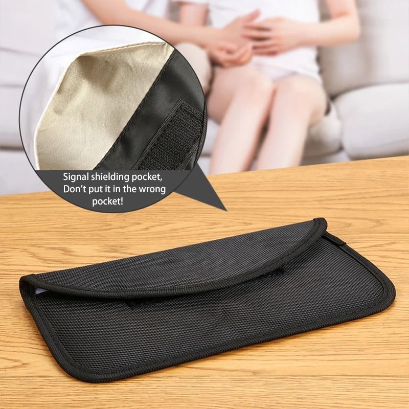 Universal Faraday RFID Signal-Blocking Key Fob Pouch