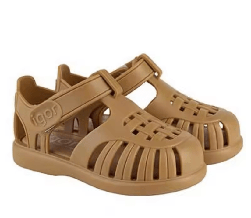 Classic Kids Roman Sandals – Durable Solid-Color Casual Beach Shoes for Boys & Girls