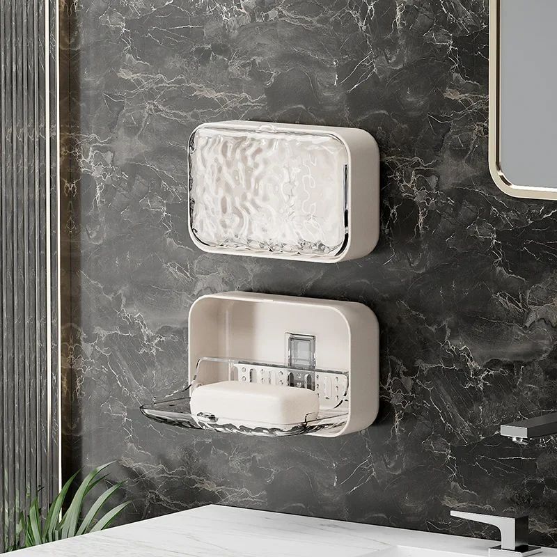 Wall Mounted Double Drain Soap Holder