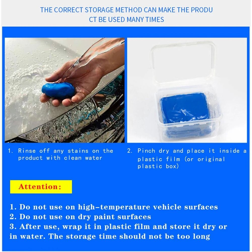 Car Detailing Magic Clay Bar Premium Auto Paint Cleaning Tool 100G