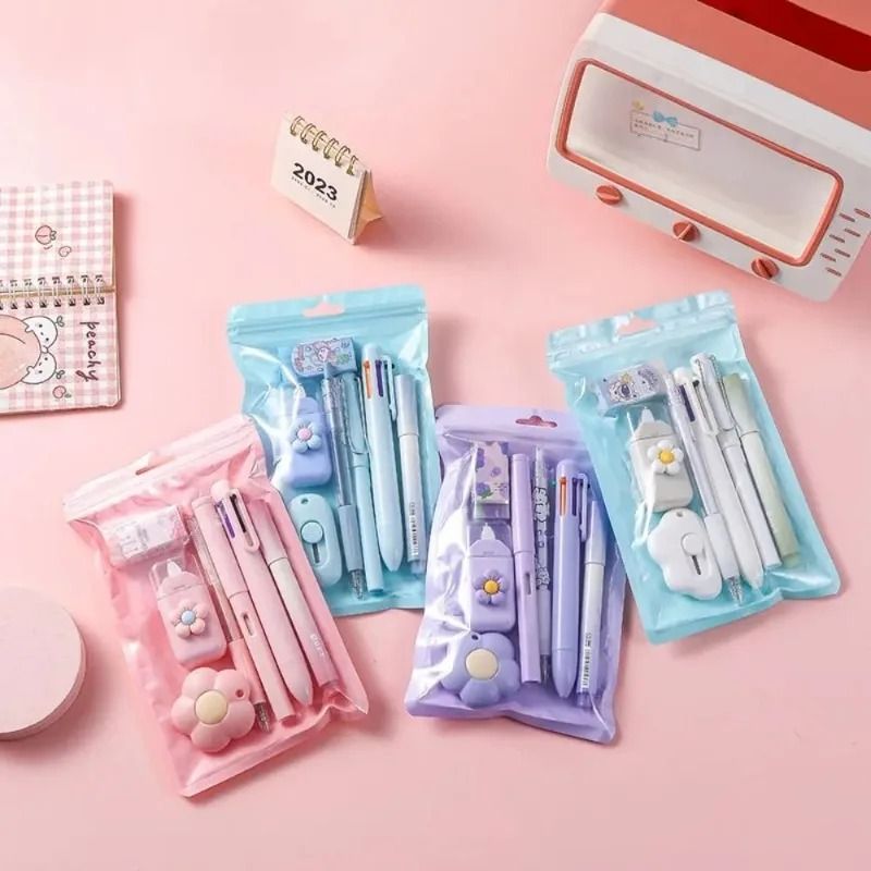 7 in 1 School Stationery Set Complete Student Supplies Gift Kit