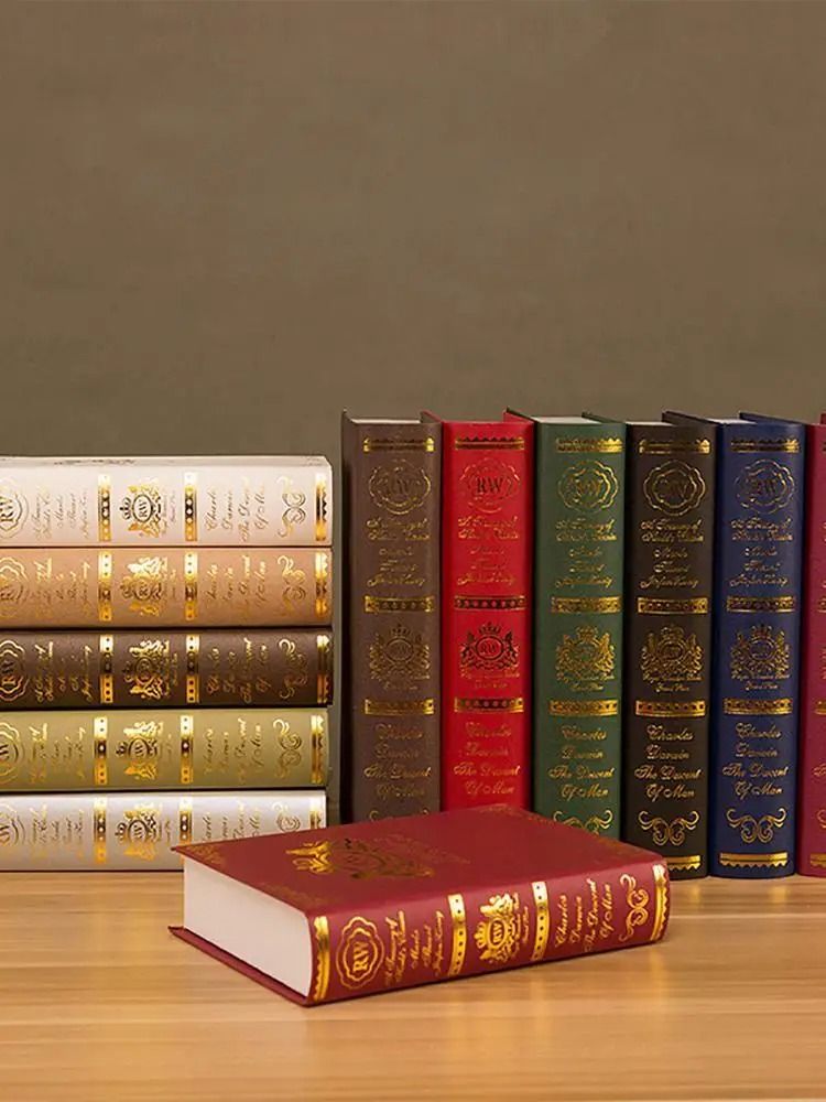 European Retro Simulation Book Model | Luxury Office & Home Photography Props