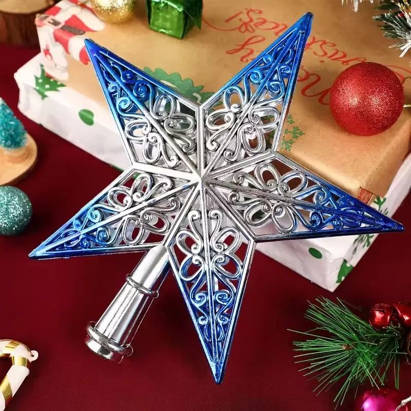Glittering Christmas Tree Star Topper