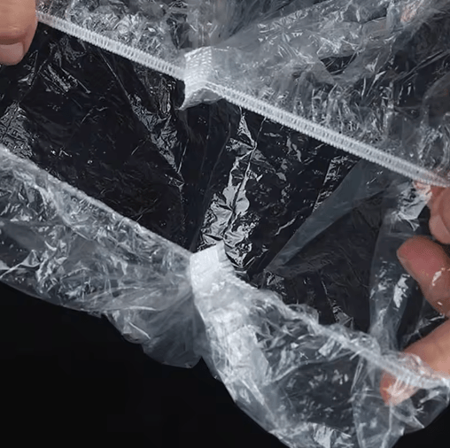 Disposable Thickened Shower Caps 42cm Elastic Plastic Head Covers (100pcs Set)