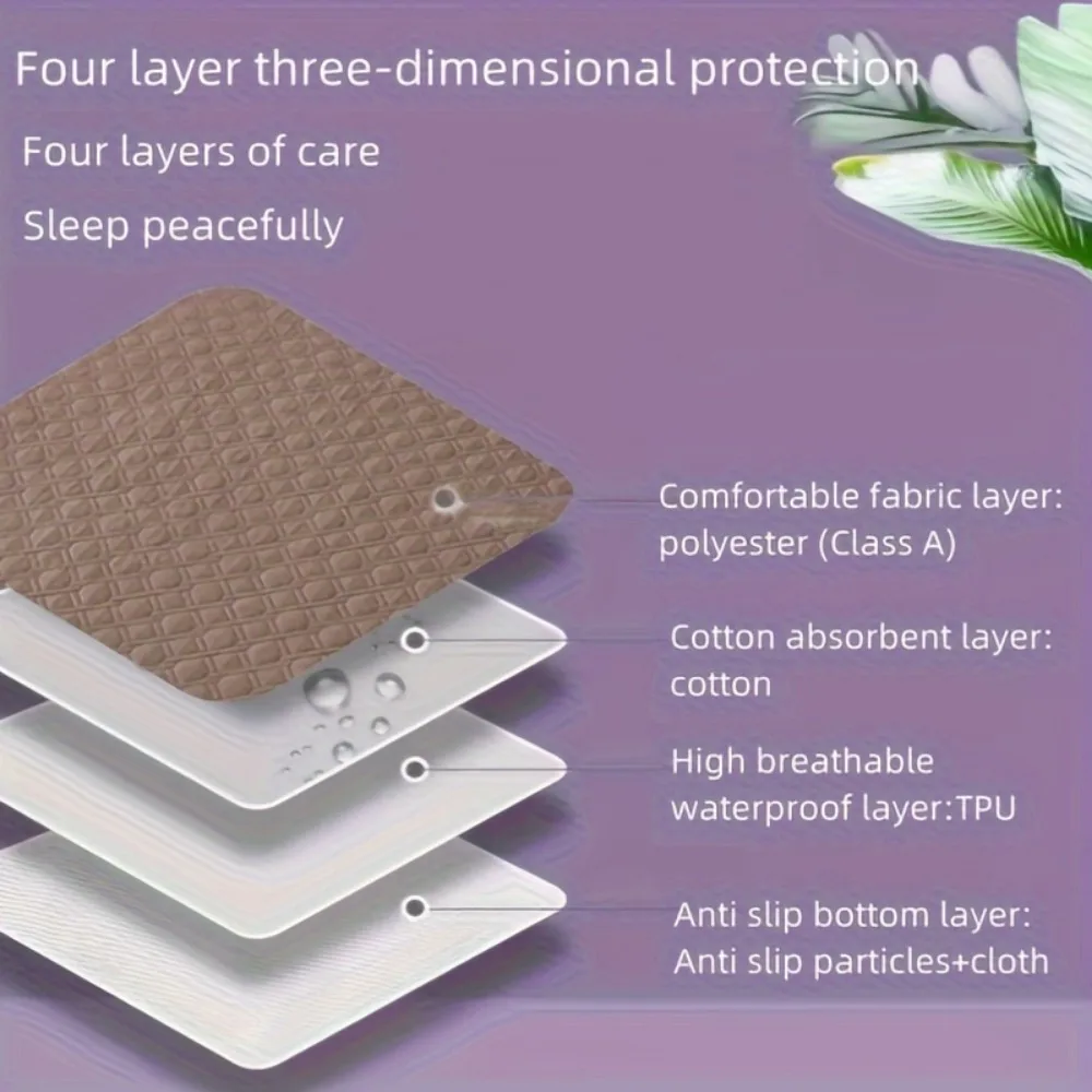 Extralarge Urine Mattress, Breathable Waterproof Washable Cotton Bed Cushion, Diaper Nursing, Simple and Practical