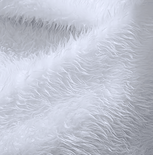 150cm White Plush Christmas Tree Skirt Faux Fur Snowflake Holiday Tree Mat