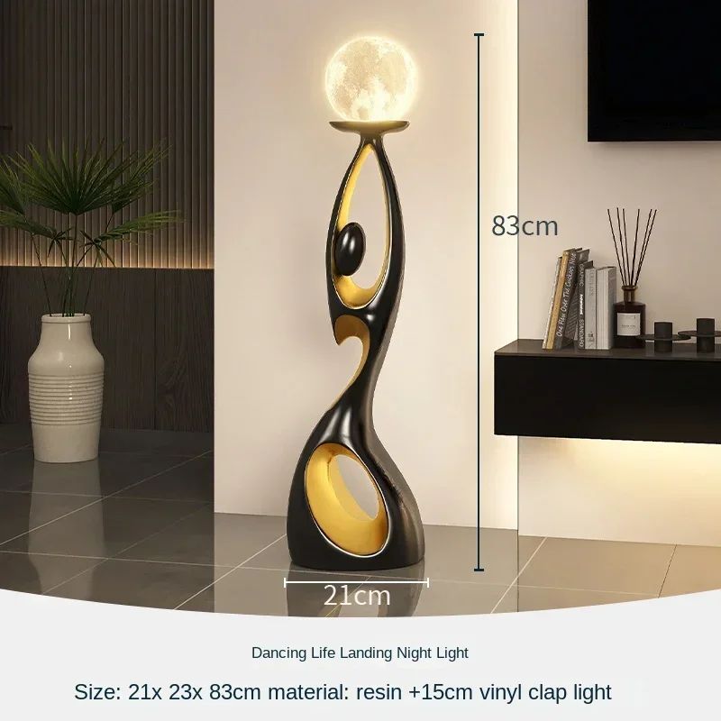 Abstract Dancer Sculpture Resin Couple Statue for Modern Nordic Living Room Decor