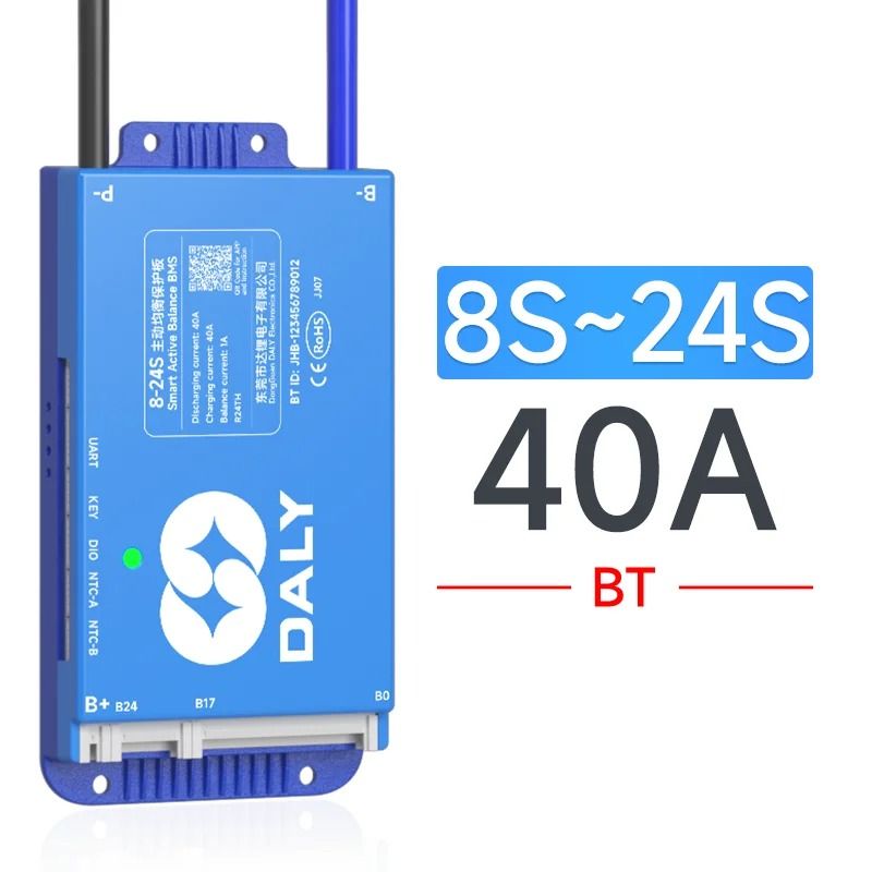 Smart BMS with Bluetooth and WiFi Active Balance Protection