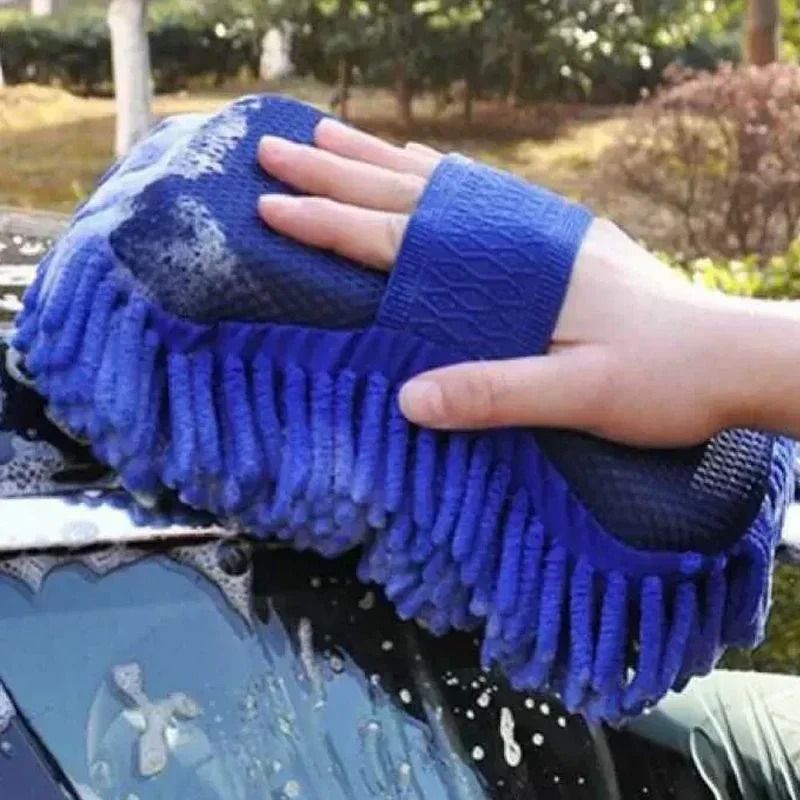 Microfiber Chenille Car Wash Sponge Pads for Gentle Auto Cleaning
