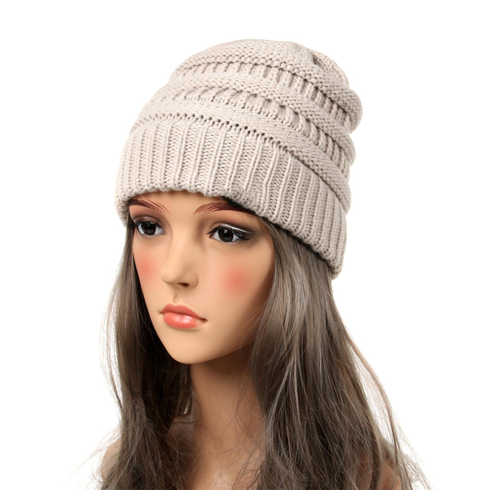Chunky Cable Knit Beanie for Women Soft, Warm, Trendy Winter Hat