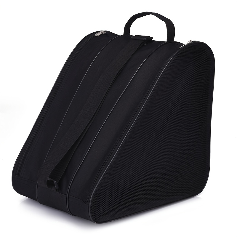 Three-Layer Large Capacity Skate Storage Bag, Handheld Thickened Skate Bag, Adjustable Shoulder Strap Carry