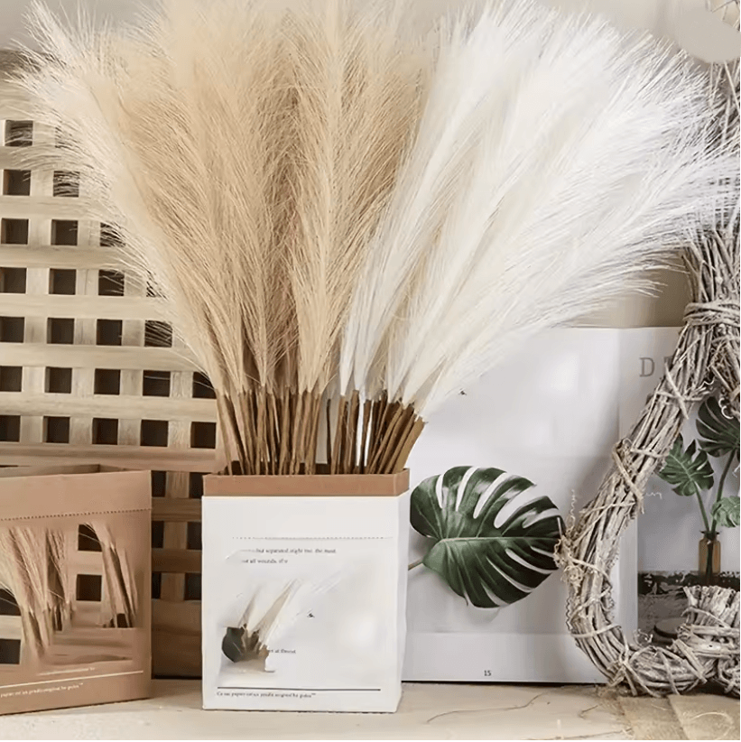 BloomAura Artificial Pampas Grass Set